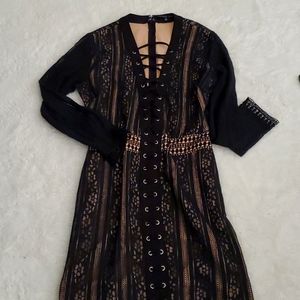 Black lace dress